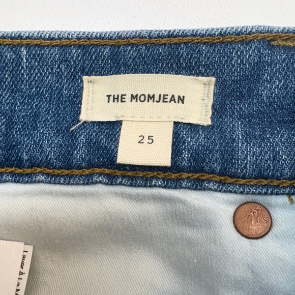 Madewell The Momjean High Rise Tapered Leg Jeans Sz 25 - Picture 5 of 9